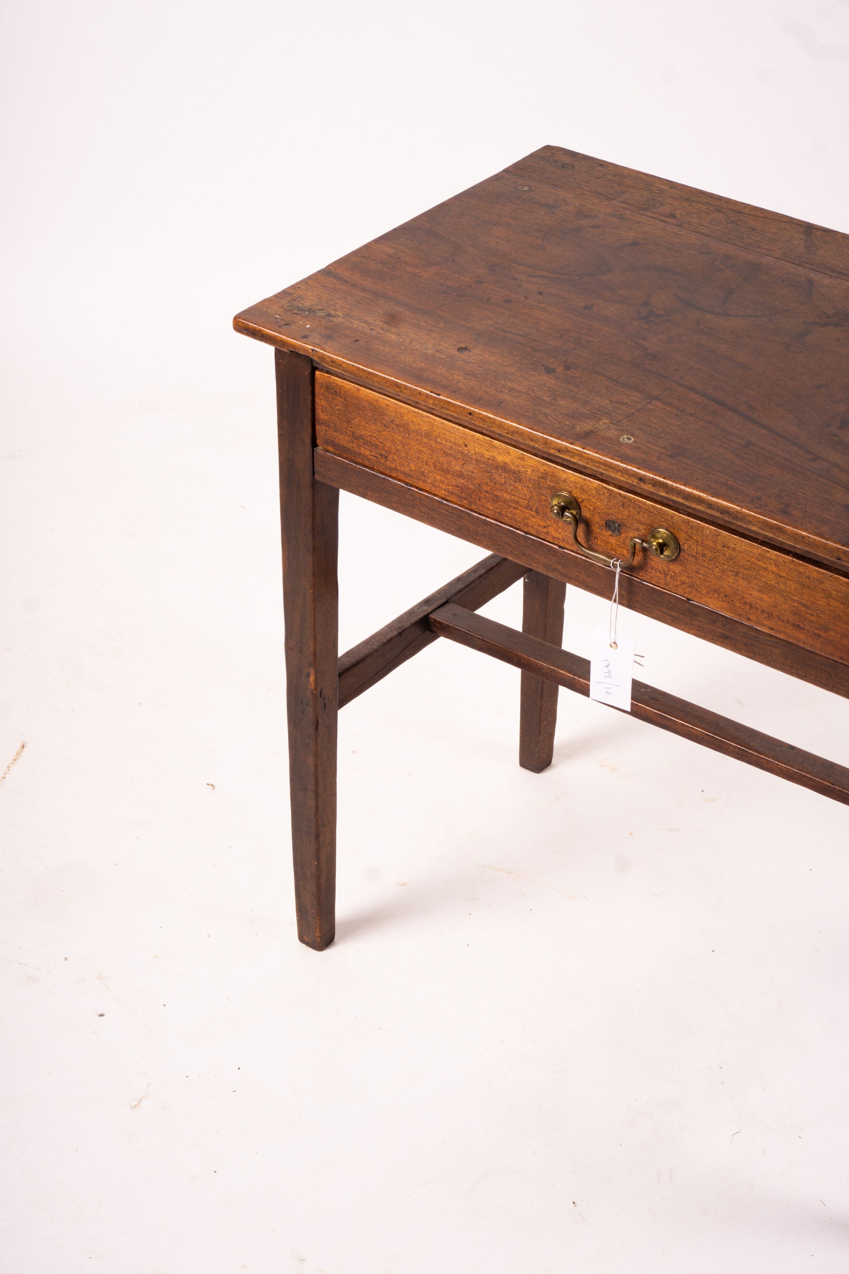 A George III rectangular mahogany side table, width 71cm, depth 45cm, height 67cm